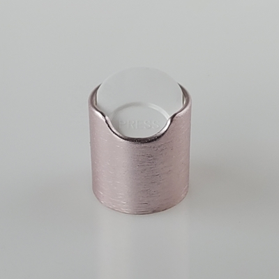 แผ่นปิดด้านบนอลูมิเนียมขัดเงาสำหรับบรรจุภัณฑ์เครื่องสำอาง 24mm 28mm