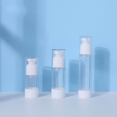ขวดปั๊มสุญญากาศเครื่องสำอางพลาสติกสำหรับโลชั่นทาหน้า 15ml 30ml 50ml