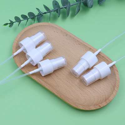 หมวกฝุ่นขนาดเล็ก 24/410 ขาว หมอกละเอียด Sprayer ความดันมือ 0.12 ml สําหรับดูแลผิวหน้า