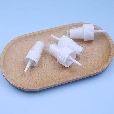 หมวกฝุ่นขนาดเล็ก 24/410 ขาว หมอกละเอียด Sprayer ความดันมือ 0.12 ml สําหรับดูแลผิวหน้า