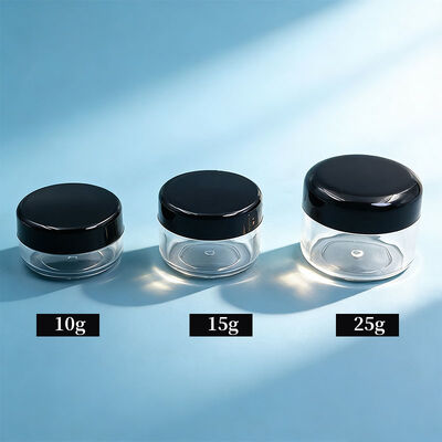 Personal Cosmetic Cream Jar 10g 15g 25g Plastic PP Cream Jar