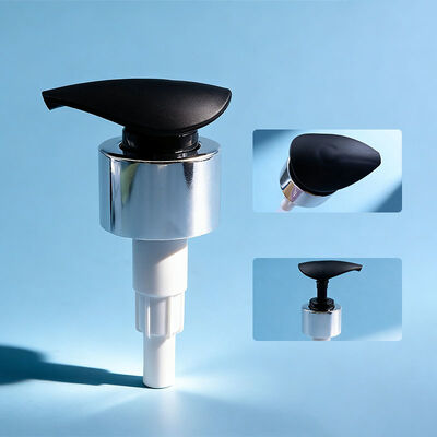 หัวจ่ายสบู่เหลวหัวกลมใหญ่เครื่องจ่ายโลชั่นอลูมิเนียม 28/410 สำหรับขวด