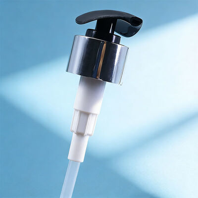 หัวจ่ายสบู่เหลวหัวกลมใหญ่เครื่องจ่ายโลชั่นอลูมิเนียม 28/410 สำหรับขวด