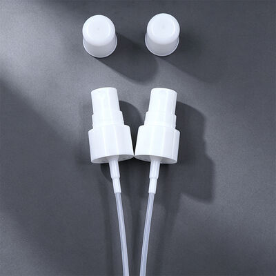 20-410 หัวสเปรย์พลาสติก PP แบบครึ่งวงกลม ฝาเรียบ ละอองละเอียด ปริมาณการจ่าย 0.12cc