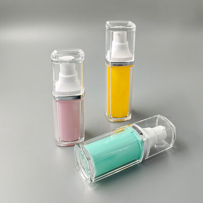 ขายร้อน โรงงานขายยอดขาย คุณภาพสูง 15ml 30ml 50ml ตาราง กล่องระบายฝุ่นสองชั้นสําหรับความดูแลส่วนตัว