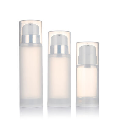 กระป๋องปั๊มไร้อากาศ 150ml 200ml 250ml/PP กระป๋องปั๊มน้ํายาโปร่งสําหรับบรรจุเครื่องสําอาง