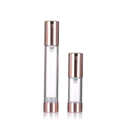ขวดปั๊มสุญญากาศ Rose Gold สุดหรู 15-20 มล. ขวดเซรั่มสุญญากาศขวดกลม
