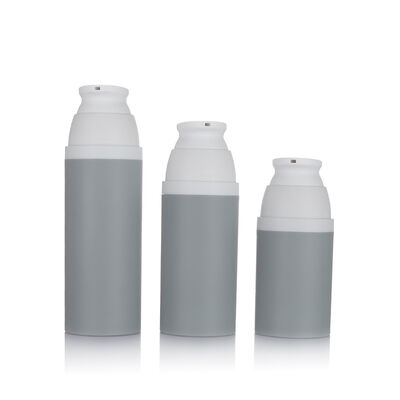 สีเทา 80 มิลลิลิตร กระป๋องปั๊มไม่มีอากาศ 3 ขนาด กระป๋องพลาสติกไม่มีอากาศสําหรับเครื่องสําอาง