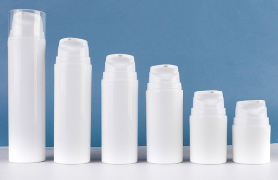 ขวดปั๊มสุญญากาศเครื่องสำอางพลาสติก 30ml 50ml 100ml 1CC Dosage