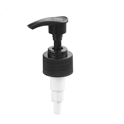 Ribbed Screw Lotion Pump สีดำ 24/410 4cc Dosage PP วัสดุพลาสติก