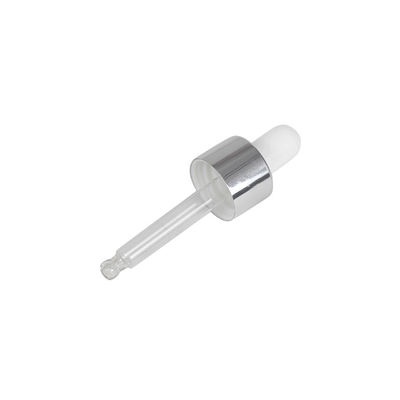 โกลด์ซิลเวอร์ขวดเครื่องสำอาง Dropper Tops สำหรับน้ำมันหอมระเหย 18/410 20/410