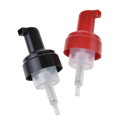 ปั๊มสบู่โฟม OEM 28 มม. วัสดุ PP พลาสติกสำหรับขวดสบู่เหลว