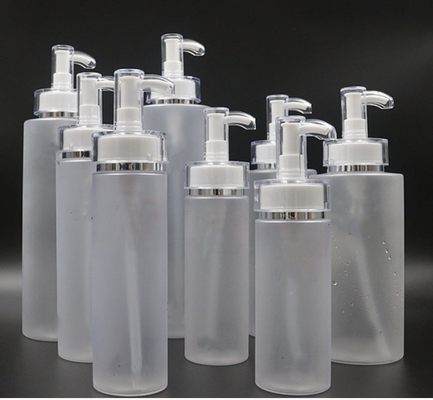 ขวดโลชั่นเครื่องสำอาง PET เปล่ากระบอก 200ml 300ml 500ml สำหรับบรรจุภัณฑ์
