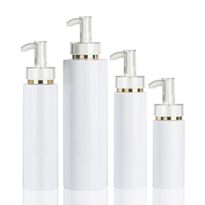 ขวดโลชั่นเครื่องสำอาง PET เปล่ากระบอก 200ml 300ml 500ml สำหรับบรรจุภัณฑ์