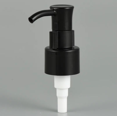 28/410 ปั๊มจ่ายน้ำมันปั๊มโลชั่นพลาสติกสีขาวดำพร้อมคลิป